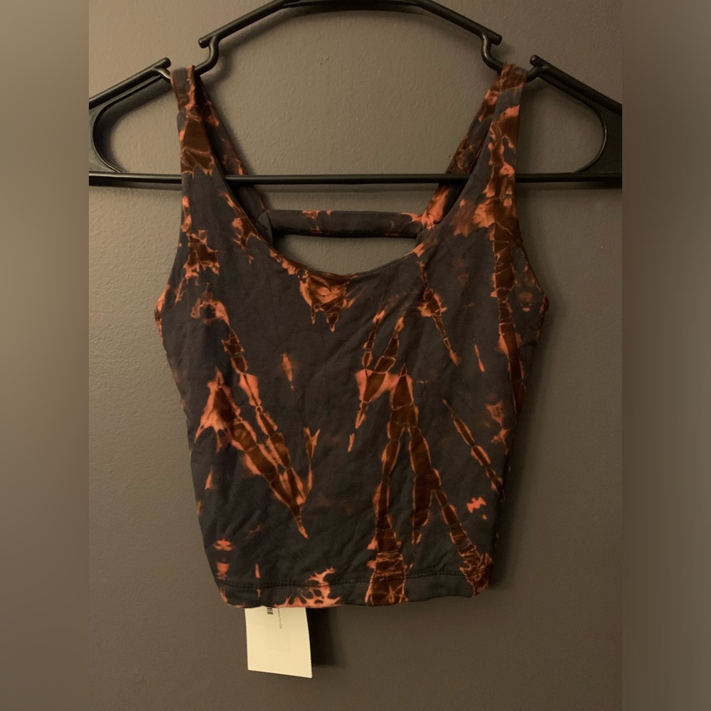 Bleached Dyed Crop Top